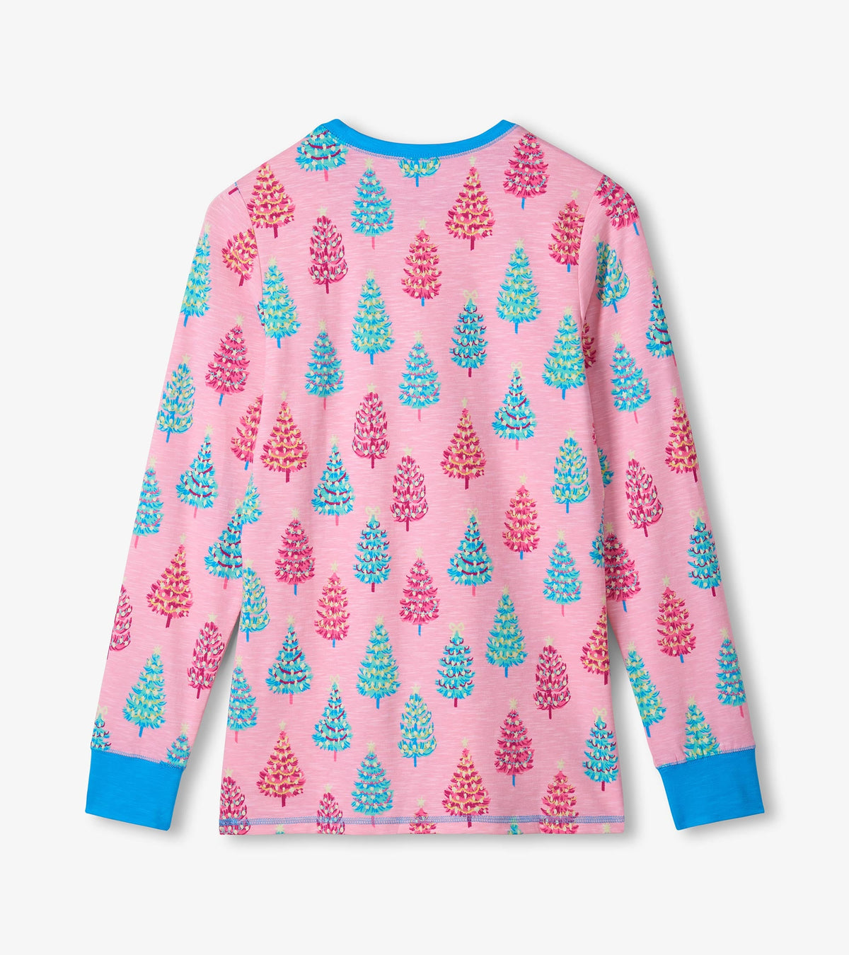 Women's Pink Bottle Brush Trees Glow in the Dark Cotton Pajama Set - Hatley Women