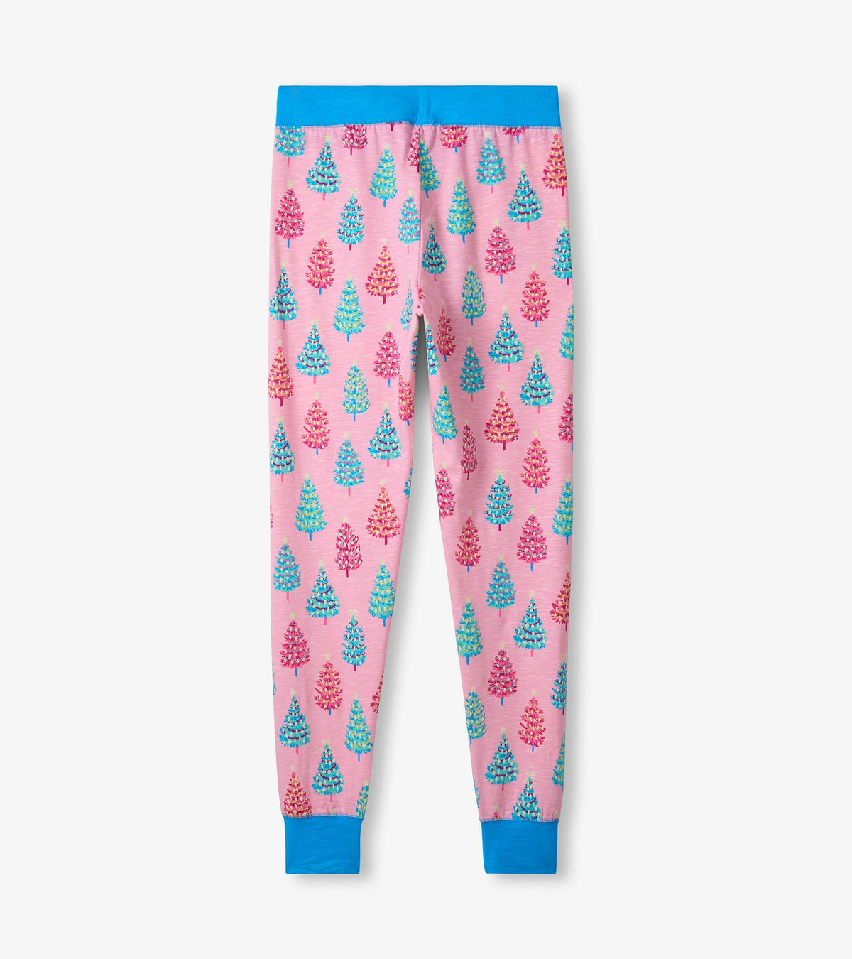 Women's Pink Bottle Brush Trees Glow in the Dark Cotton Pajama Set - Hatley Women