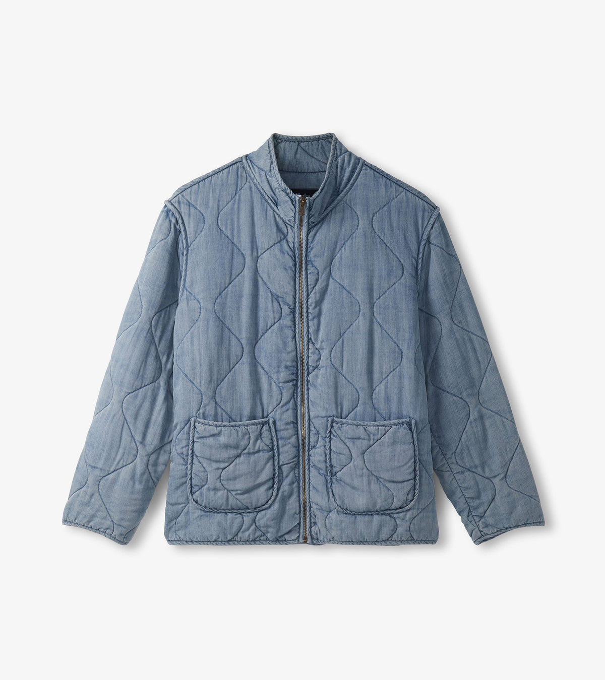 Quilted Tencel Jacket - Washed Blue - Hatley Women