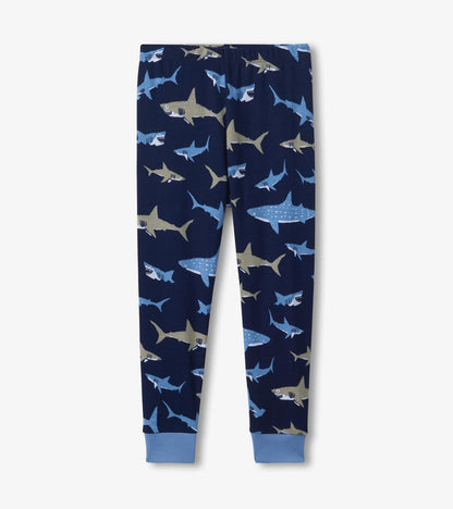Boys Shark Frenzy Long Sleeve Pajama Set - Hatley Boys
