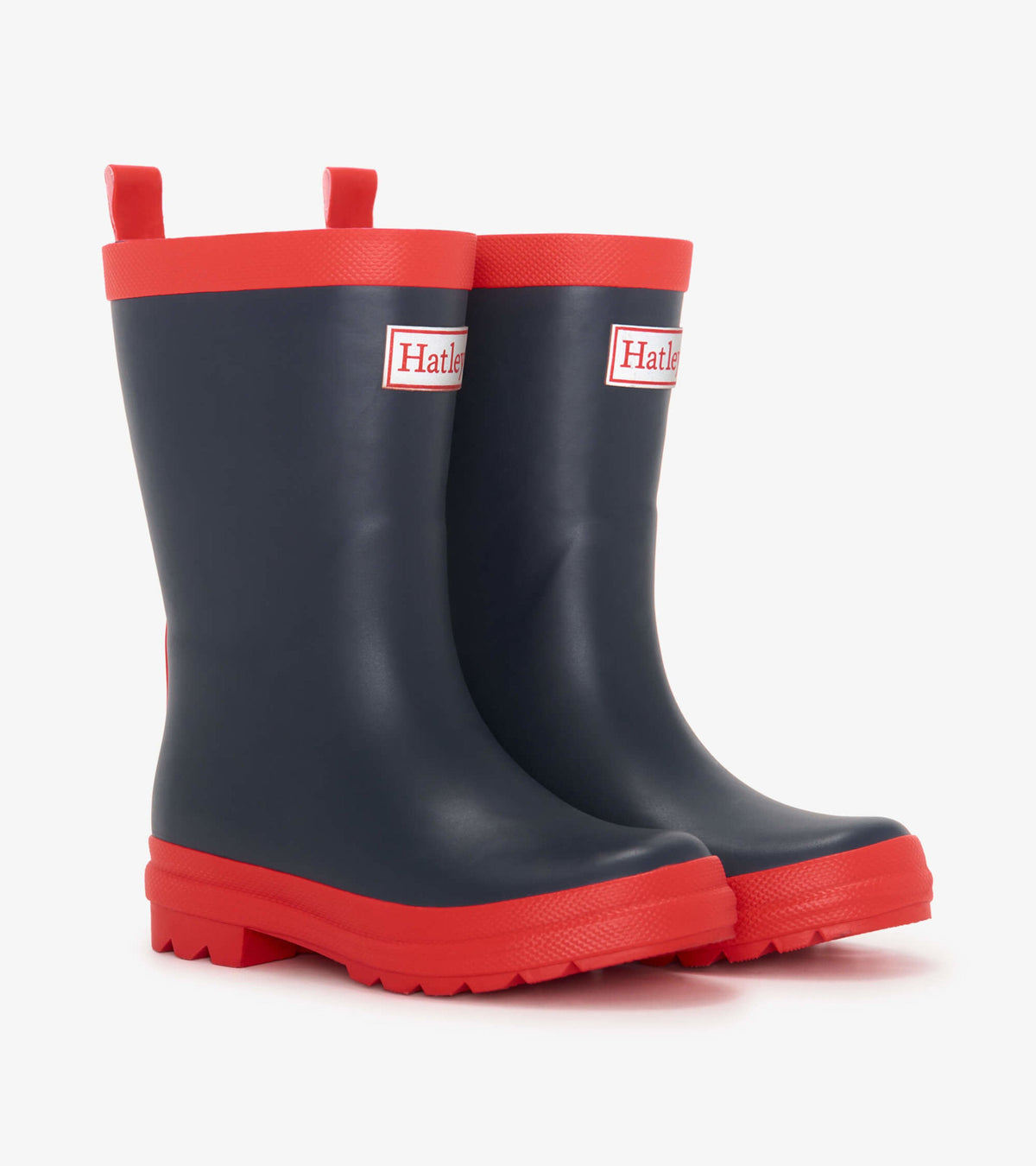 Kids Navy & Red Matte Rain Boots - Hatley Boys|Girls