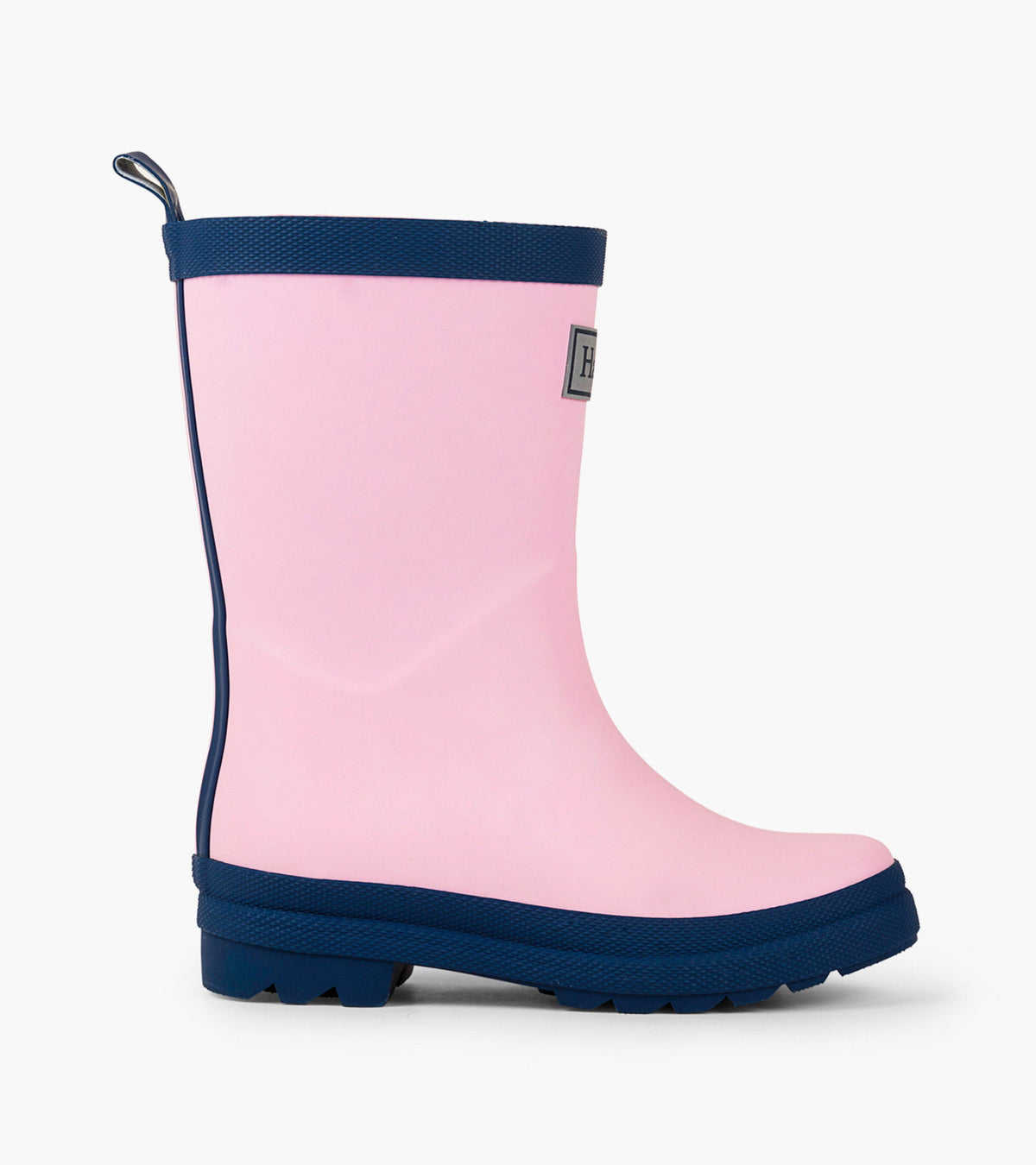 Kids Pink & Navy Matte Rain Boots - Hatley Girls