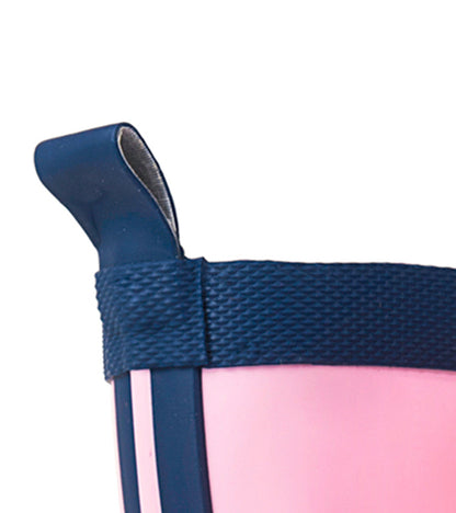 Kids Pink & Navy Matte Rain Boots - Hatley Girls