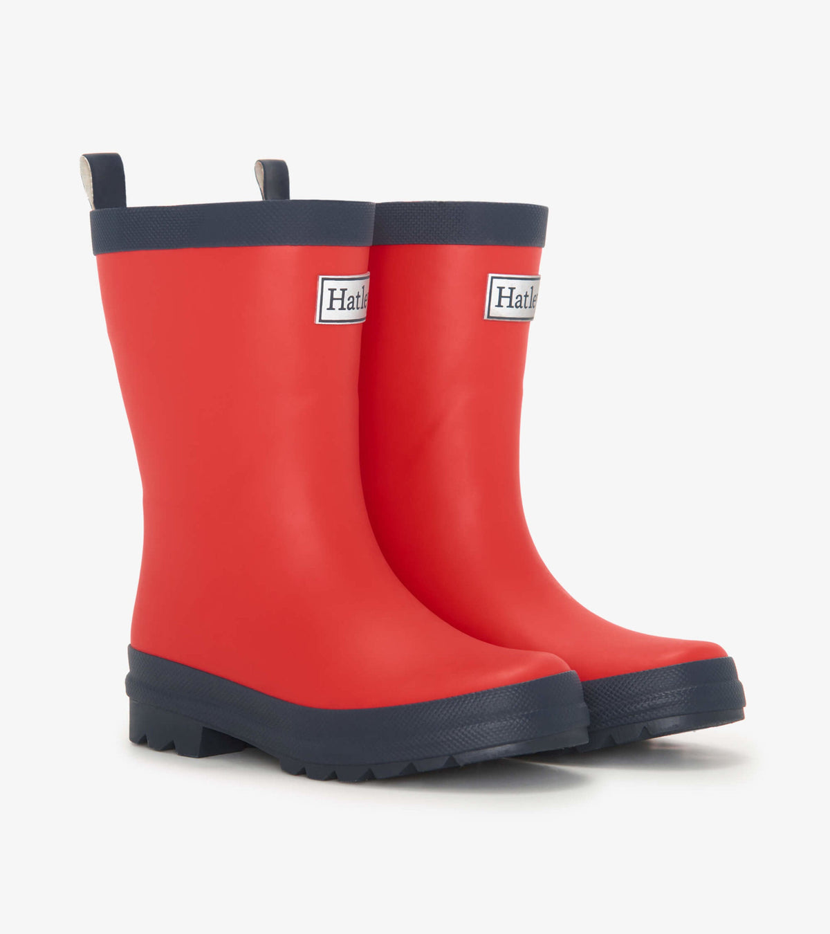 Kids Red & Navy Matte Rain Boots - Hatley Girls|Boys