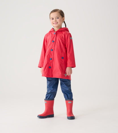Kids Red & Navy Matte Rain Boots - Hatley Girls|Boys