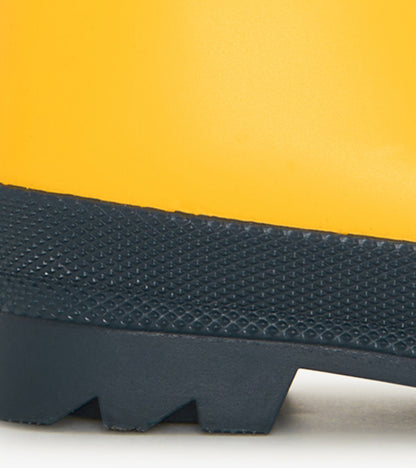 Kids Yellow & Navy Matte Rain Boots - Hatley Girls|Boys