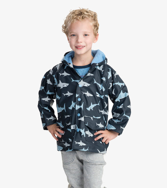 Shark Frenzy Raincoat - Hatley Boys