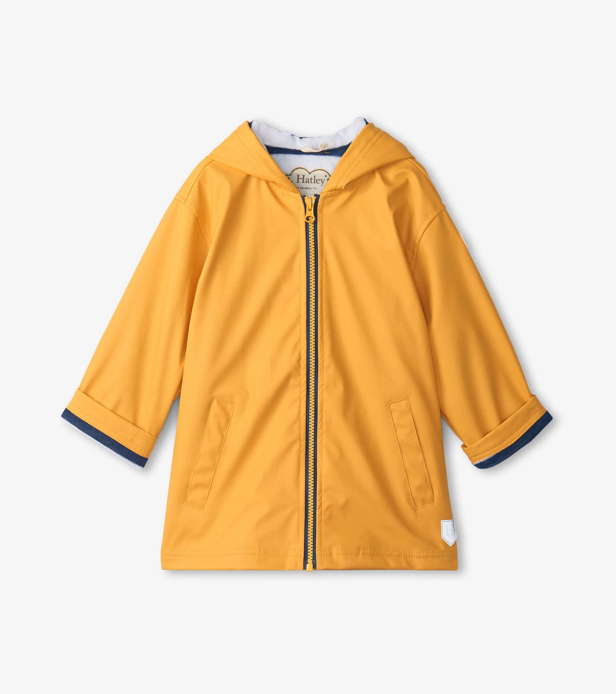 Kids Yellow Zip-Up Rain Jacket - Hatley Girls|Boys