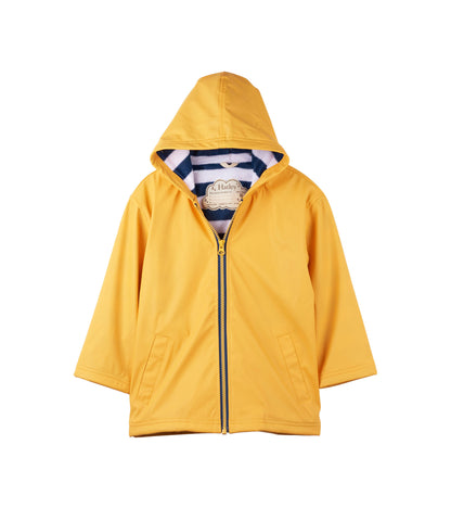 Kids Yellow Zip-Up Rain Jacket - Hatley Girls|Boys