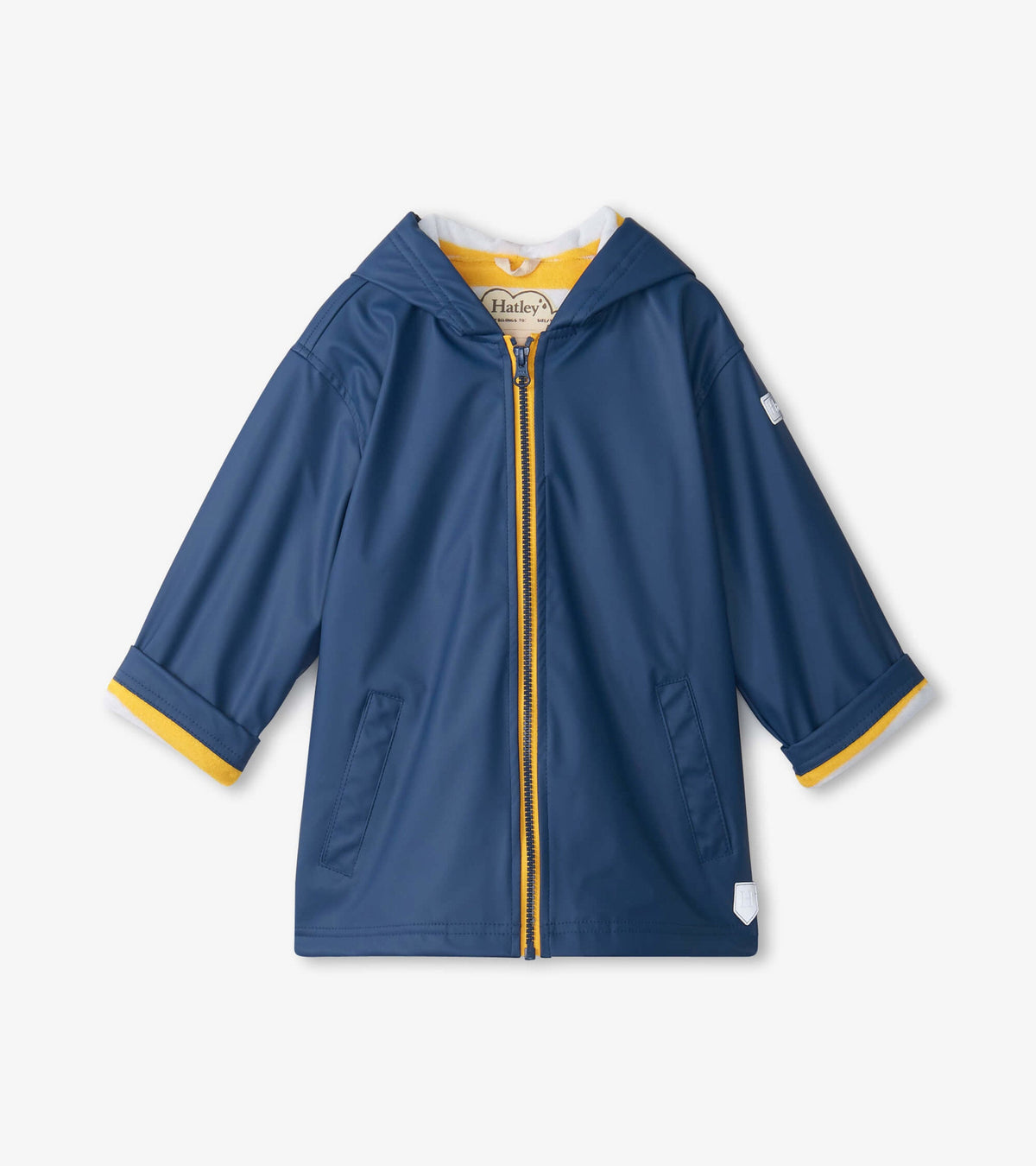 Kids Navy Zip-Up Rain Jacket - Hatley Girls|Boys