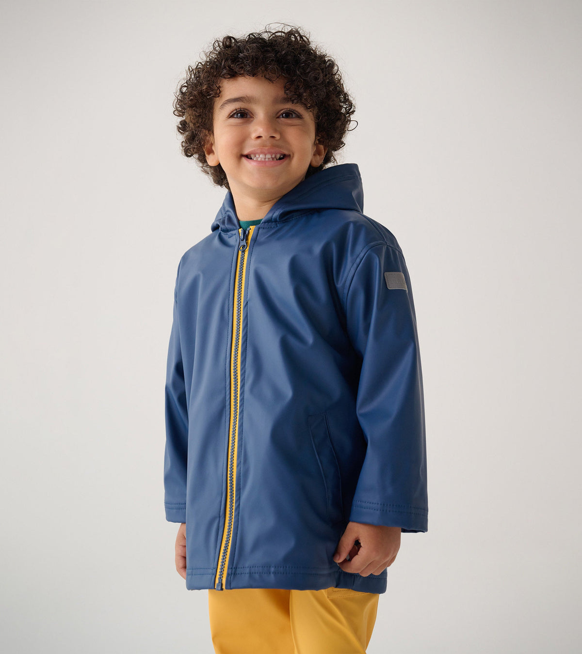 Kids Navy Zip-Up Rain Jacket - Hatley Girls|Boys