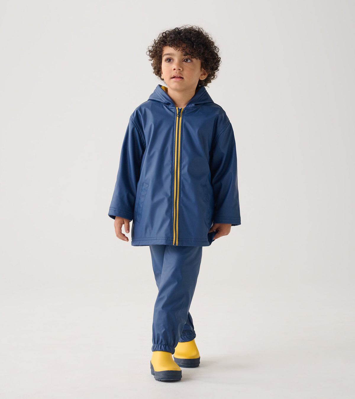 Kids Navy Zip-Up Rain Jacket - Hatley Girls|Boys