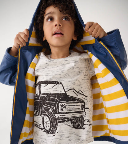 Kids Navy Zip-Up Rain Jacket - Hatley Girls|Boys