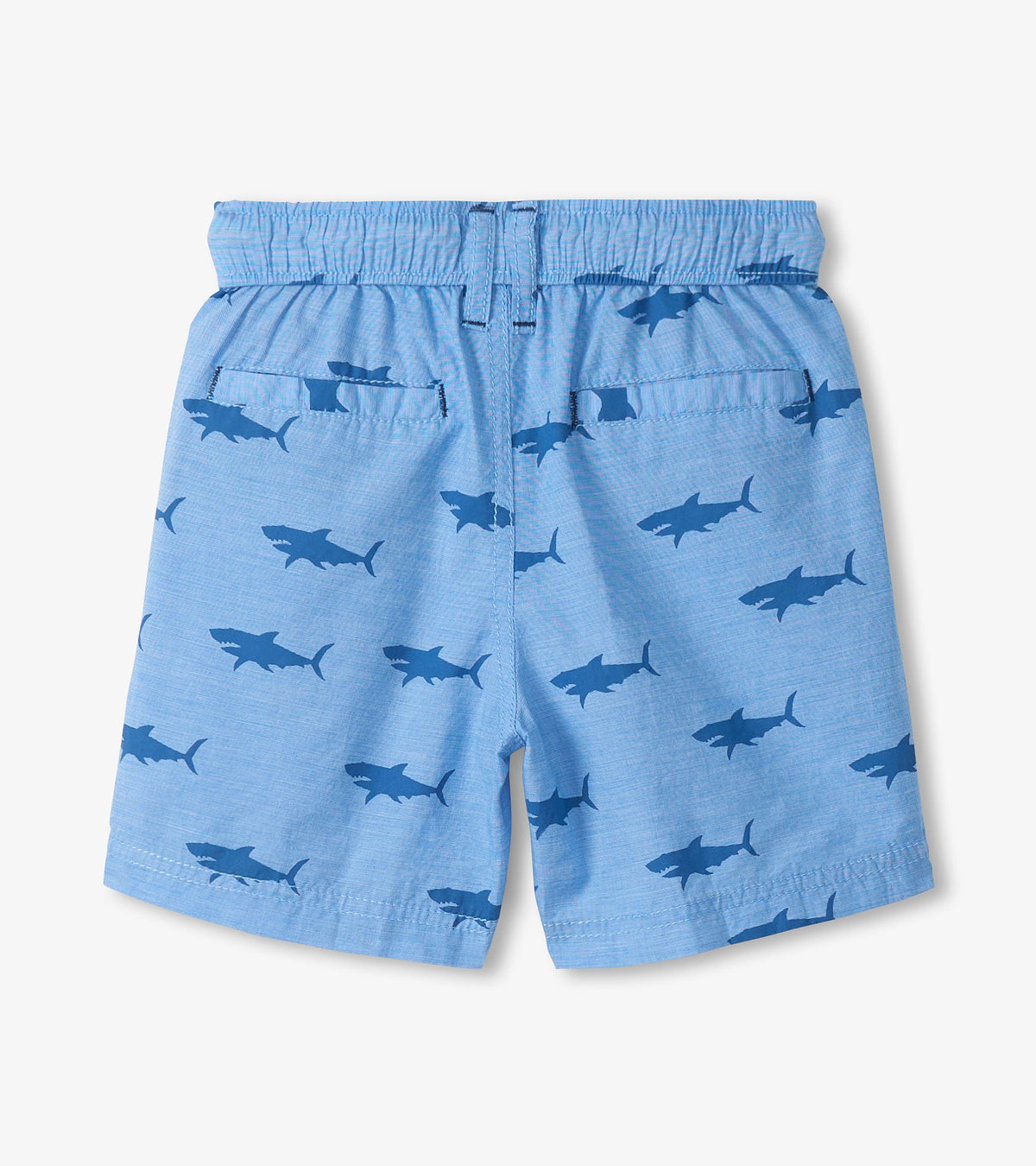 Boys Sharks Oxford Woven Shorts - Hatley Boys