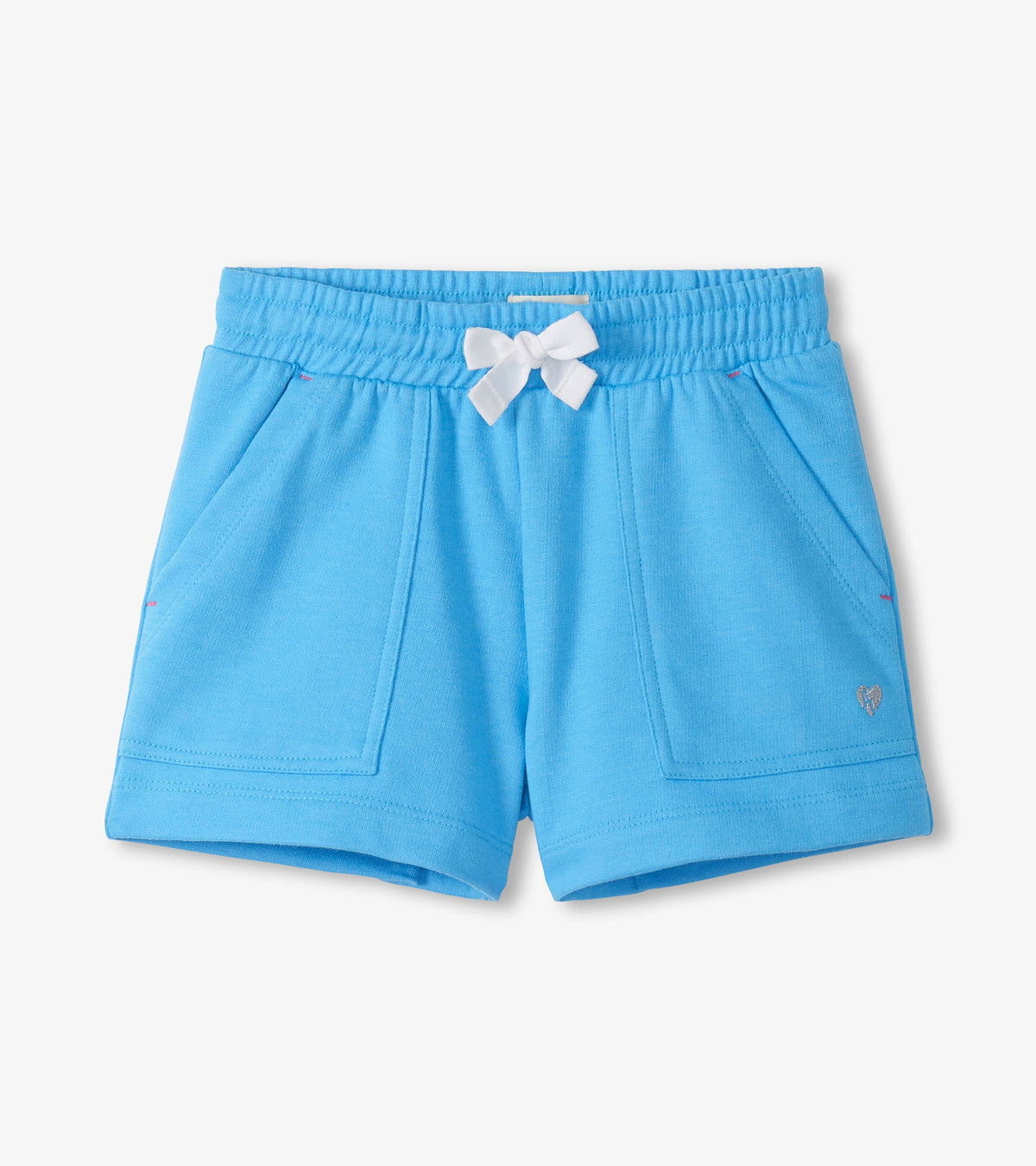 Girls Baby Blue Easy Basic Shorts - Hatley Girls