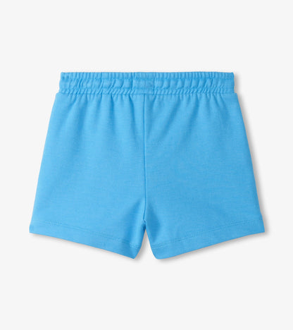 Girls Baby Blue Easy Basic Shorts - Hatley Girls