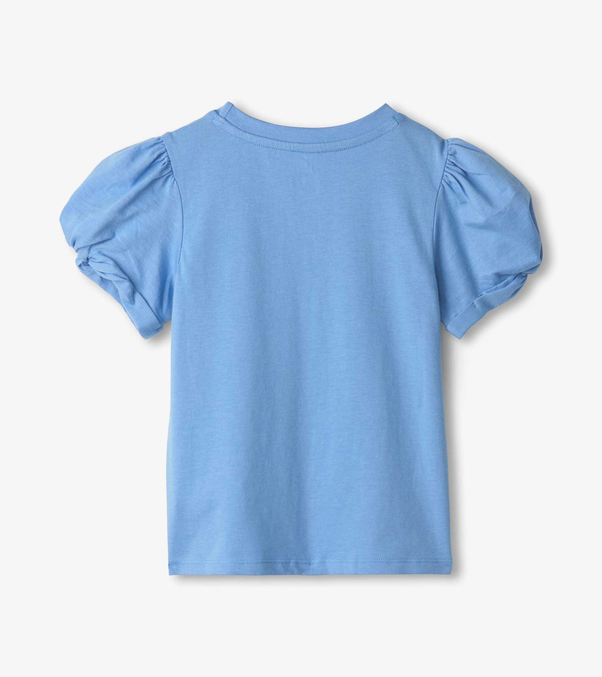 Girls Cornflower Blue Twisted Sleeve Tee - Hatley Girls