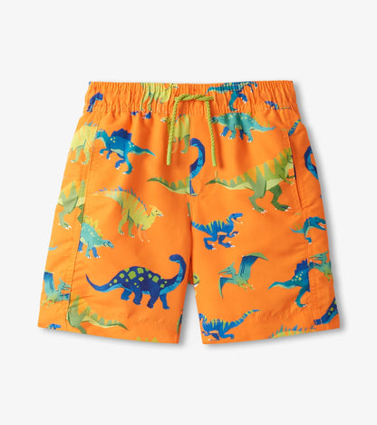 Boys Colorblock Dino Swim Shorts - Hatley Boys