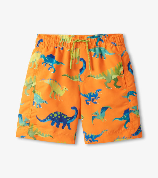 Boys Colorblock Dino Swim Shorts - Hatley Boys