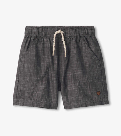 Boys Dark Grey Woven Shorts - Hatley Boys
