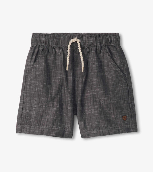 Boys Dark Grey Woven Shorts - Hatley Boys