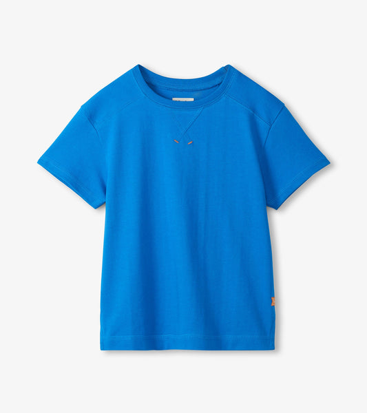Boys French Blue Drop Shoulder T-Shirt - Hatley Boys