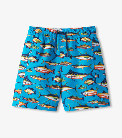 Boys Lots Of Fish Swim Trunks - Hatley Boys