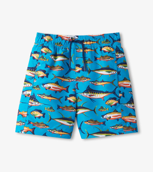 Boys Lots Of Fish Swim Trunks - Hatley Boys