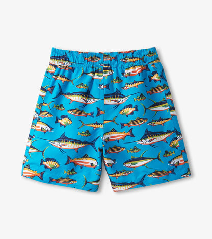 Boys Lots Of Fish Swim Trunks - Hatley Boys
