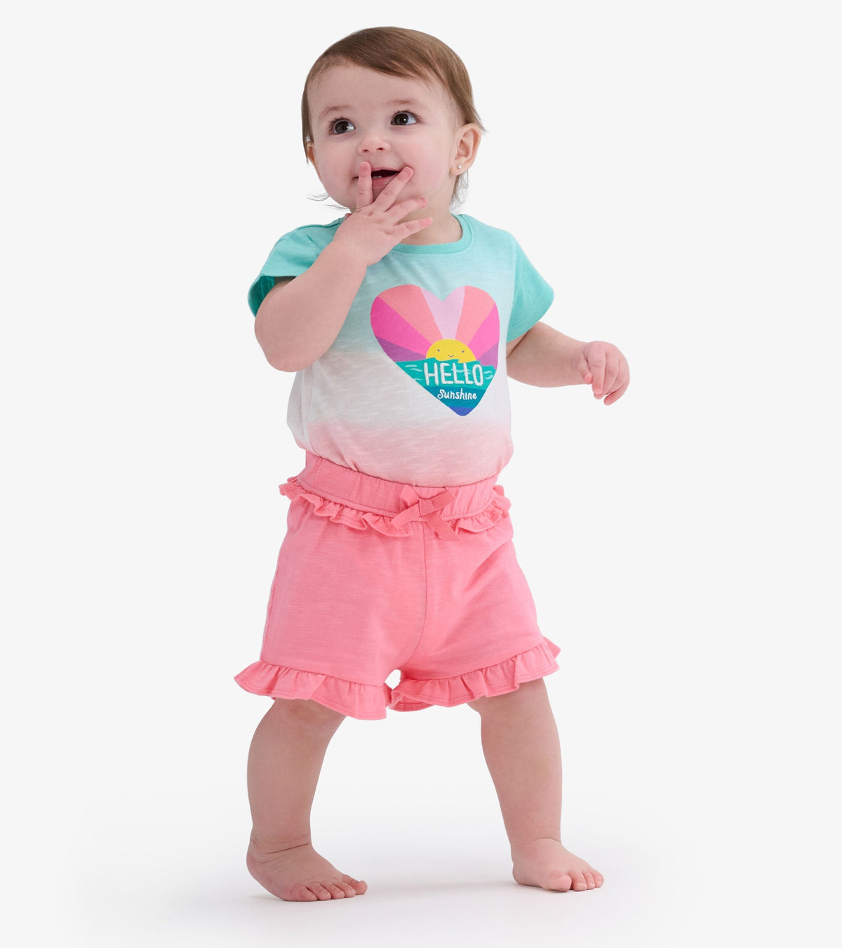 Baby & Toddler Girls Pink Ruffle Shorts - Hatley Baby & Toddler