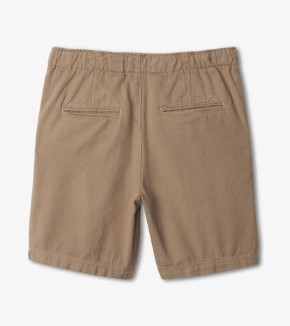 Boys Khaki Twill Shorts - Hatley Boys