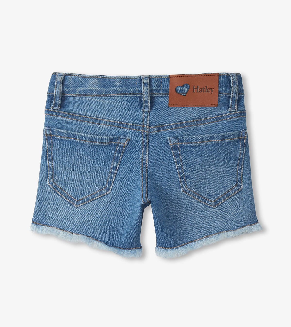 Girls Crochet Patch Denim Shorts - Hatley Girls