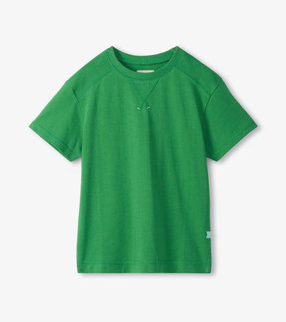 Boys Lucky Green Drop Shoulder T-Shirt - Hatley Boys