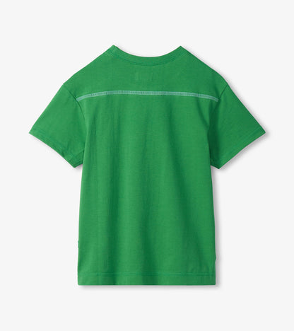 Boys Lucky Green Drop Shoulder T-Shirt - Hatley Boys
