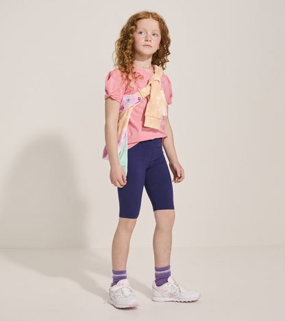 Girls Navy Bike Shorts - Hatley Girls