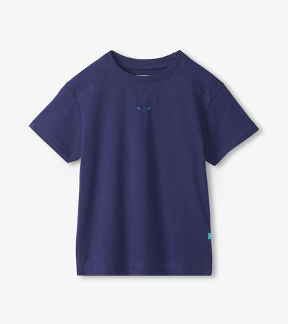 Boys Patriot Blue Drop Shoulder T-Shirt - Hatley Boys