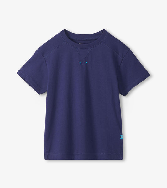 Boys Patriot Blue Drop Shoulder T-Shirt - Hatley Boys