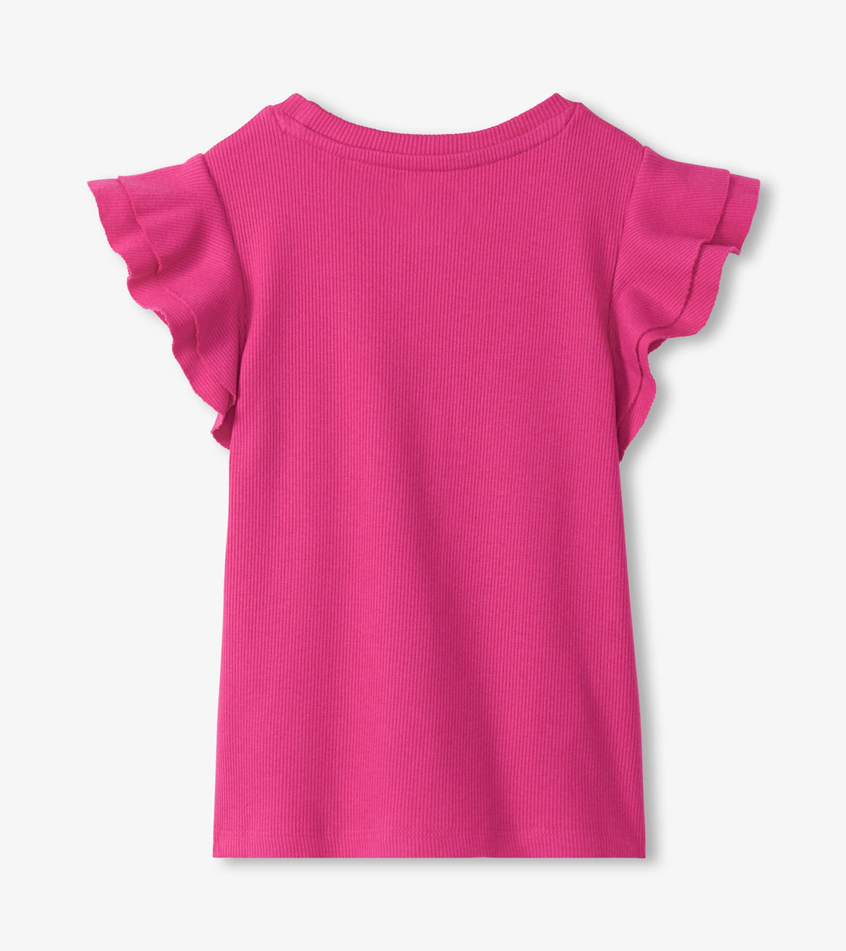 Girls Raspberry Rose Ruffle Sleeve Tank - Hatley Girls