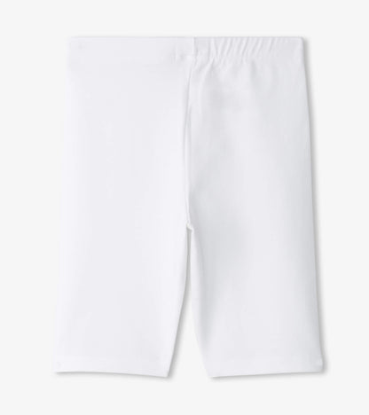 Girls White Bike Shorts - Hatley Girls