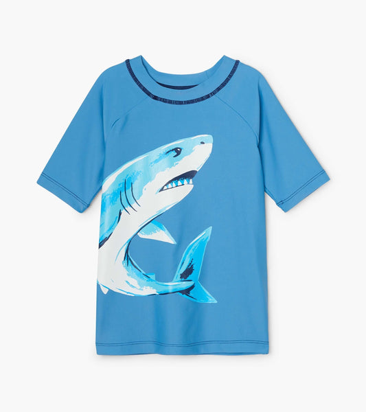 Deep Sea Shark Short Sleeve Rashguard - Hatley Boys