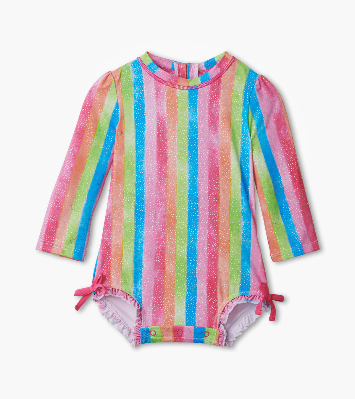 Baby Girls Rainbow Stripes Rashguard Swimsuit - Hatley Baby & Toddler