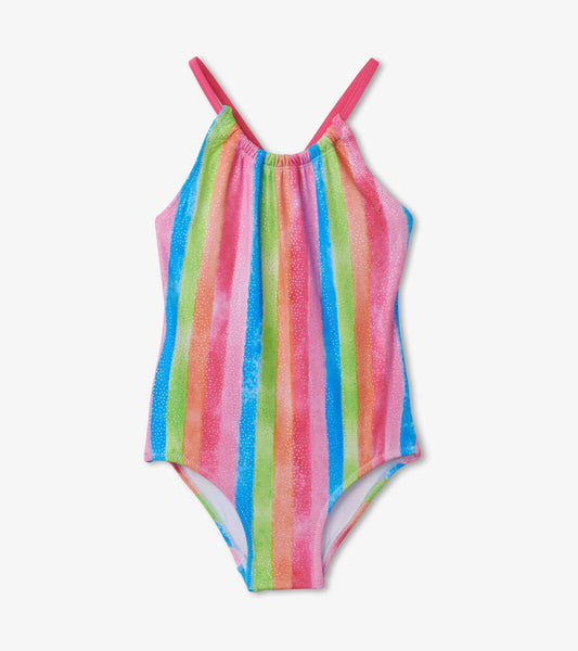 Rainbow Stripes Swimsuit - Hatley Girls