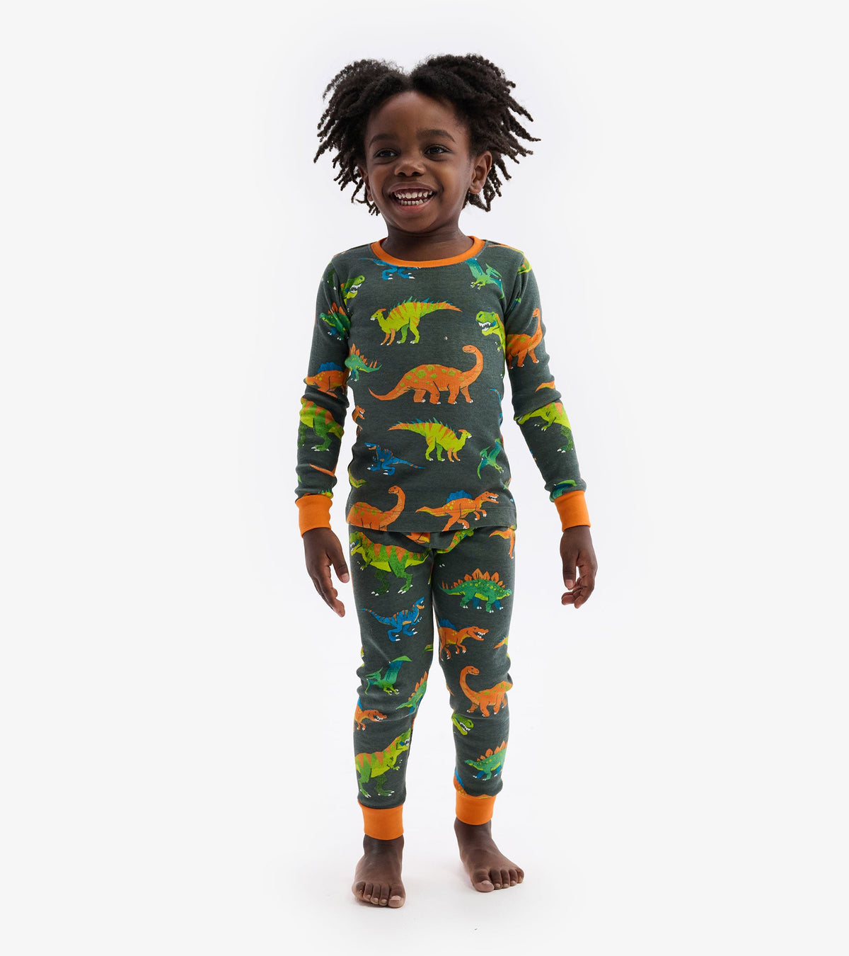 Colorblock Dino Pajama Set - Hatley Boys