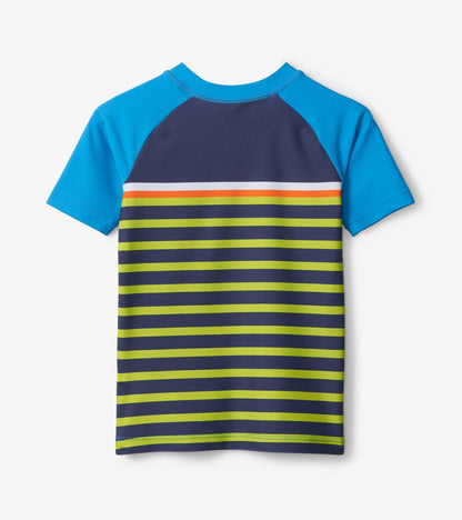 Fish Stripes Short Sleeve Rashguard - Hatley Boys