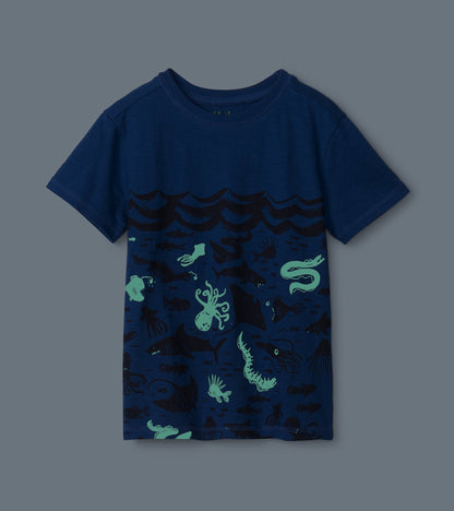 Ocean Glow In The Dark Graphic Tee - Hatley Boys