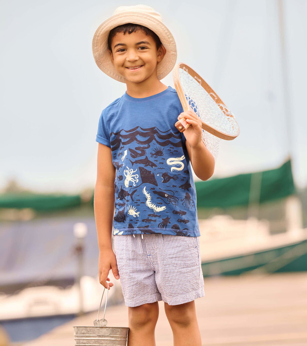 Ocean Glow In The Dark Graphic Tee - Hatley Boys