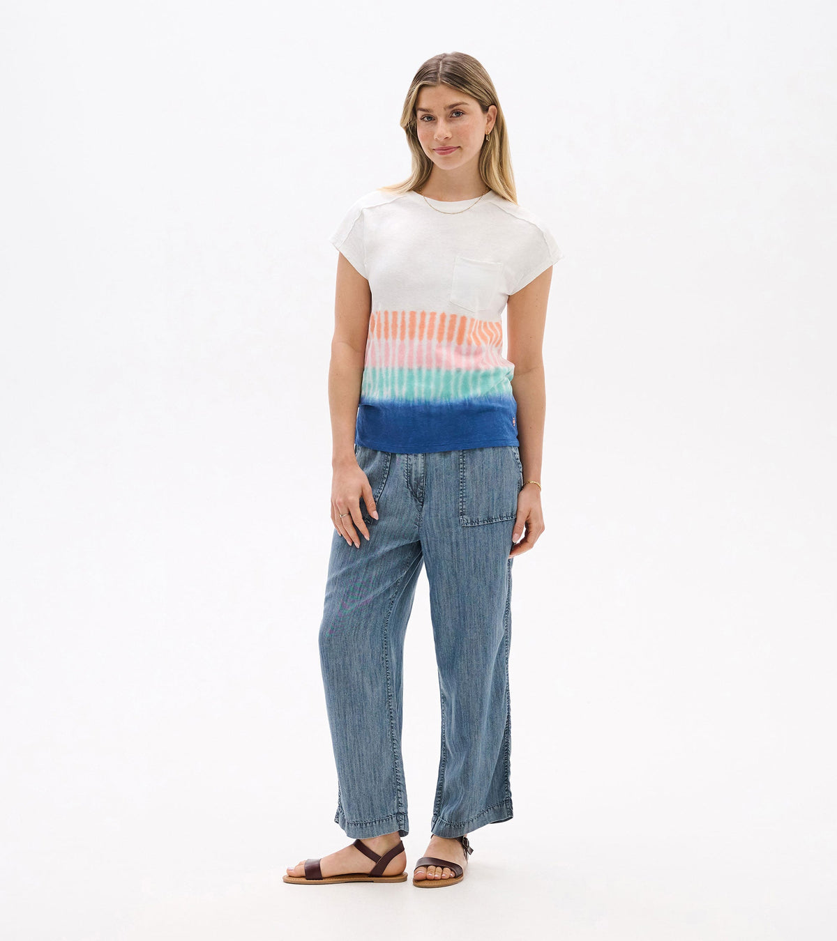 Slouchy Pocket Tee - Vintage Beach - Hatley Women