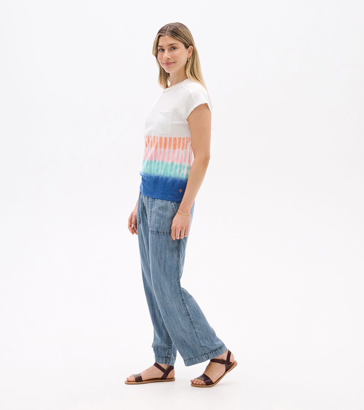 Slouchy Pocket Tee - Vintage Beach - Hatley Women