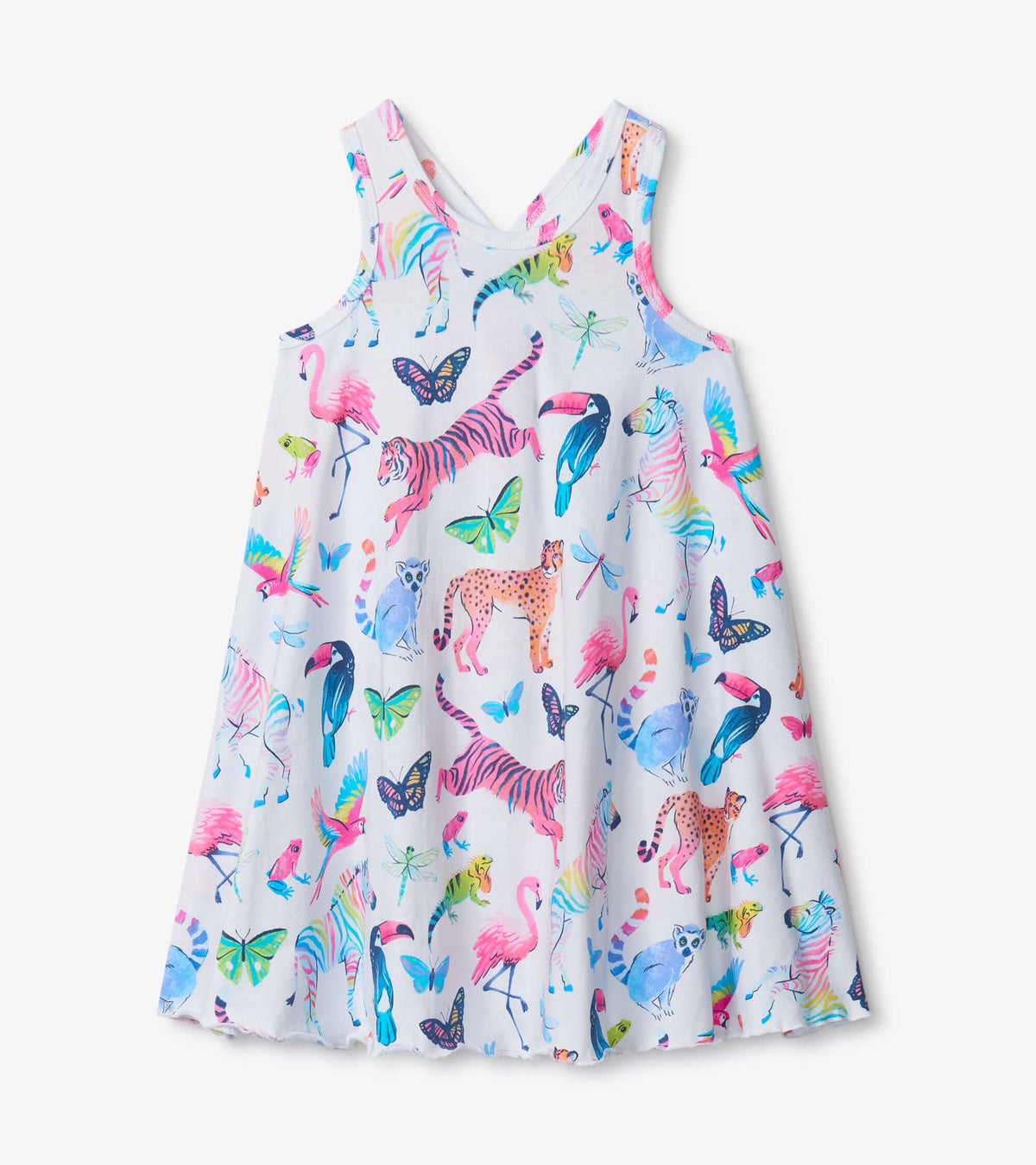 Watercolor Jungle Trapeze Dress - Hatley Girls