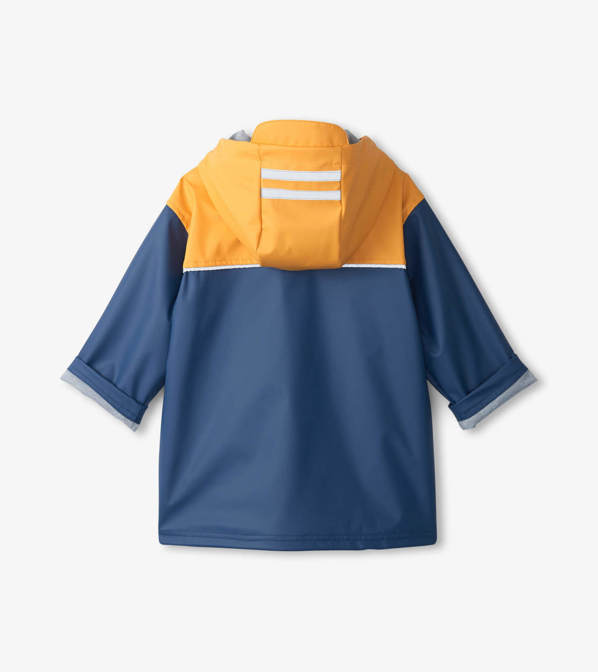Kids Yellow & Navy Zip-Up Rain Jacket - Hatley Boys|Girls